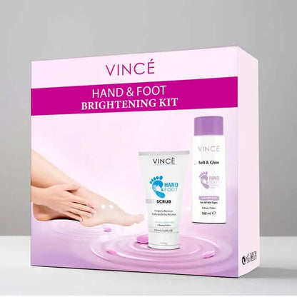 Vince Hand & Foot Brightening Kit (Scrub + Whitening Lotion)